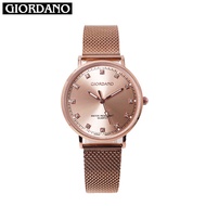 Giordano Classic Rose Gold Stainless Steel Mesh Band Water Resistant Women Watch (BIG) - G5308RS-RS