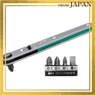 ANEX Ratchet Driver Ultra Slim Offset 425-5B with 5 Bits