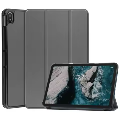 Case For Nokia T20 Tablet Case Trifold Magnetic PU Leather Hard Stand Smart Cover For Coque Nokia T2