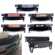 Car Logo Adjustable bochang Tilting Plate Holder New carbon black A-168 pxa4