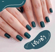 สีทาเล็บ เงาพรีเมี่ยม สีเจล ไม่ต้องอบ Rada Nail สีเขียวดำ