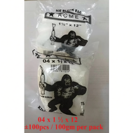 ±100gm Size 1 ½ x 12 Plastik Aiskrim Malaysia / King Kong Ice cream Plastic Bag / Popsicle Mold Bags