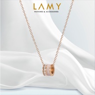 LAMY Geometric Opal Necklace Rose Gold 6063