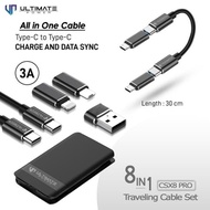 BEST QUALITY -[Limited Stock] Ultimate Power 8in1 Traveling Cable Set CSX8 Pro Data Cable