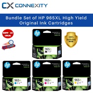 【Bundle Set】HP 965XL High Yield Original Ink Cartridges 965XL Black 965XL Cyan 965XL Yellow 965XL Ma