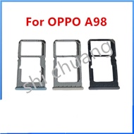For OPPO A98 Sim Card Tray Slot Holder Card Holder Reader SD Slot Adapter Replacement Parts