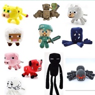 1PC Minecraft Plush Green Creeper JJ Plush Stuffed Toys Doll Game MC Zombie Enderman Steve Spider Pl