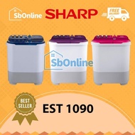 SHARP Mesin Cuci 2 Tabung 10 Kg - EST 1090 TOP