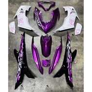 COVER SET NVX V2 PURPLE WHITE DESIGN LINE