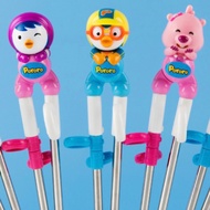 Edison 3D Stainless Steel Kids Training Chopsticks Pororo Petty 1 Set