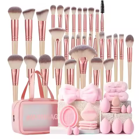53PCS Makeup Tools:1PC cosmetic bag+32PCS Makeup brush set+8PCS Makeup Sponges+8PCS Powder Puffs+4PC