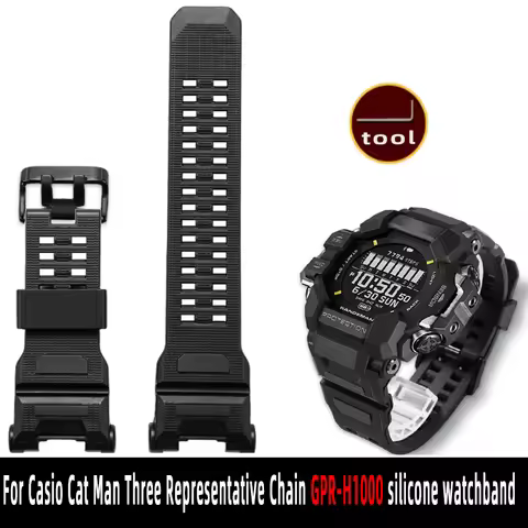 GPR-H1000 silicone watch strap for G-SHOCK Casio 3554 Cat Man Three Representative Chain GPR-H1000 r