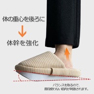日本負跟鞋女腰椎矯正產后骨盆前傾冬季家用毛絨保暖拖鞋倒走K型