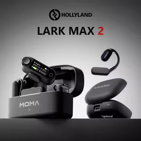Hollyland Lark Max 2 Wireless Microphone Timecode Wireless Audio Monitoring AI Noise Cancellation 34