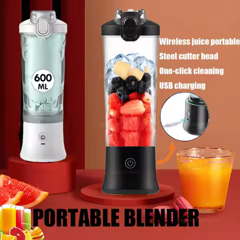 USB Household Rechargeable Electric Juicer 600ml Professional Portable Fruit Mixer Mini Mixer For Sm