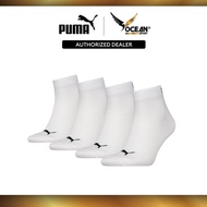 Puma Unisex Quarter 4 Packs Socks - White 93852602