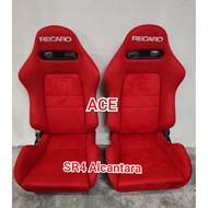 SR4 Recaro Sports Bucket Seat Alcantara Red Thailand Seat