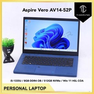Acer Aspire Vero AV14-52P Mariana Blue Intel Core i5-1335U 8GB OB RAM 512GB SSD NVMe Used Laptop