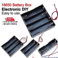18650 Battery Holder Casing with Wire - 1/2/3/4 Slot