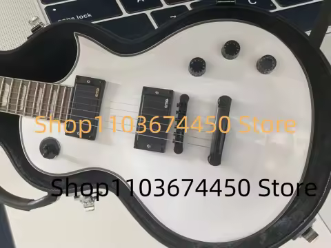 aA-N Send in 3 days Active Pickup 9V Battery for ESP Custom shop Eclipse white Electric Guitar in st