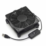 MIIQNUS Protective Net Router Cooling Fan DC 5V Dual Fans USB Radiator Base Computer Accessory Slien