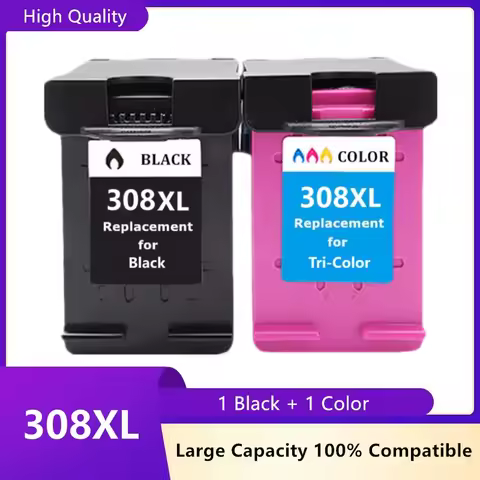 Compatible 308XL Ink Cartridge For HP 308 Envy 6120e 6130e 6165e 6520e 6530e DeskJet 2900 - Series P