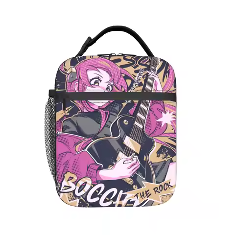 Custom B-Bocchis the R-Rocks Lunch Bag Thermal Cooler Club Music Anime Kessoku Band Insulated Lunch 
