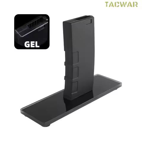 AR Rack(GEL) Display Stand with Glass Base Anti-slip Pad for M4&AR15, ABS Mag Style Rifle Stand for 