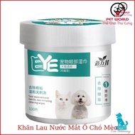 Tear wipes for dogs and cats