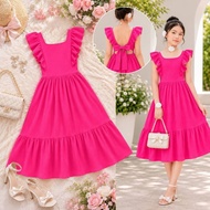 France Dress Freesize 8-12 yrs old | Bark Crepe Fabric