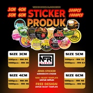 STICKER MIRRORCOTE (STICKER PRODUK) 500/1000PCS