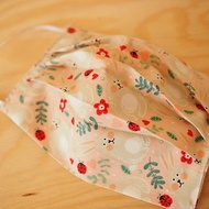 環保可洗 粉紅小兔兒童口罩 可放入濾芯或即棄口罩