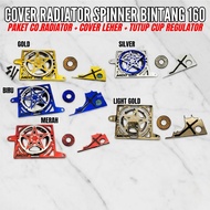 RADIATOR SPINNER COVER PACKAGE VARIO 160 PCX ADV STYLO 160 + RADIATOR NECK COVER FREE REGULATOR CAP