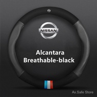 【DM】COD Nissan leather car steering wheel cover GTR Almera Patrol Royale X-TRAIL  General Nissan Ste