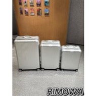 Rimowa Original Silver 21-inch Carry-on Luggage, 26-inch & 30-inch Checked Luggage, Aluminum Alloy S