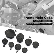 8 PCS Motorcycle Black Frame Hole Cover Caps Plug For BMW R1300GS R1300 GS 2023- GS1300 R 1300 GS Ad