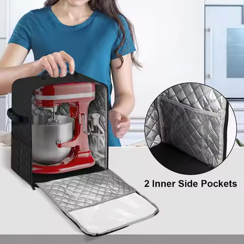 for Kitchen Aid Mixer Mixer Dust Cover Waterproof Multi Pockets Mixer Organizer Durable Organizer Ba