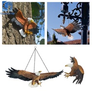 [Gazechimp] Polyresin Eagle Flight of Freedom American Bald Eagle Hanging Bird Statue