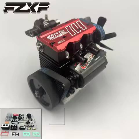 TOYAN FS L200AC 2 Cylinder Nitro Engine Model 7CC 4 Stroke Air Cooled Engine Model Kit - OTTO MOTOR 