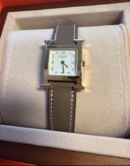 愛馬仕經典手錶Hermes Heure H watch Small model 25 mm 大象灰色表帶