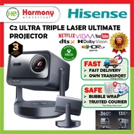 HISENSE C2 Ultra Triple Laser Ultimate Projector 65" - 300" I 3000 ANSI Lumens I Dolby Vision / Offi