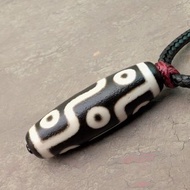 九眼天珠吊墜項鍊天然正品西藏復古瑪瑙幸運護身符