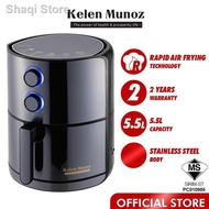 ✎☢Kelen Munoz Rapid Air Fryer XL-Plus Deep - Black (5.5L) KMAF7SSTMB