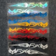 Fox Logo Reflective Sticker FOX Avatar Colorful Laser Reflective Sticker Car Locomotive Bicycle Electric Vehicle Reflective Sticker Modified