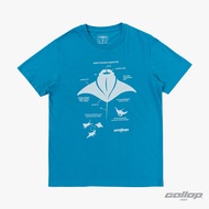GALLOP : เสื้อยืดผ้าคอตตอนพิมพ์ลาย Graphic Tee รุ่น GT9161 สี Deep Blue - ฟ้าเข้ม / ราคาปกติ 890.-