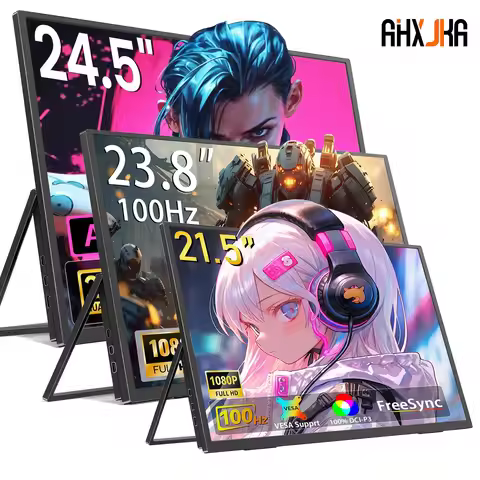 AHXJKA Portable Monitors 21.5/23.8/24.5 Inch 100sRGB Gaming phone Mobile Laptop Extender Second Scre