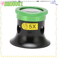 SHOUOUI Eye Loupe, High Hardness 5X/10X/15X/20X Magnification Watchmaker Loupe, Portable Sapphire Gl