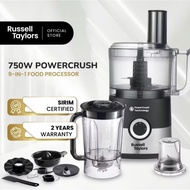 RUSSELL TAYLORS POWER CRUSH 9 IN 1 FOOD PROCESSOR 1.5L 750W FP6
