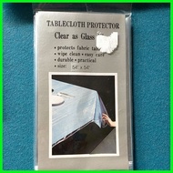Vinyl Table Cloth /Plastic Protector 4-8seater,round,square, rectangle