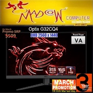 MSI Optix G32CQ4 Gaming Monitor (31.5inch/VA Panel/WQHD/165hz/1ms)__(3Y),